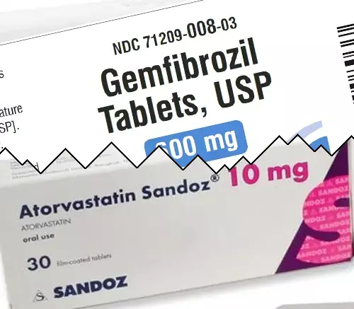Gemfibrozil vs Atorvastatine